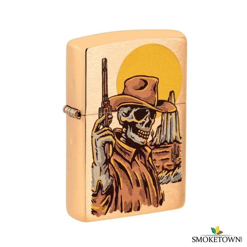 Zippo Wild West Skeleton Design Feuerzeug