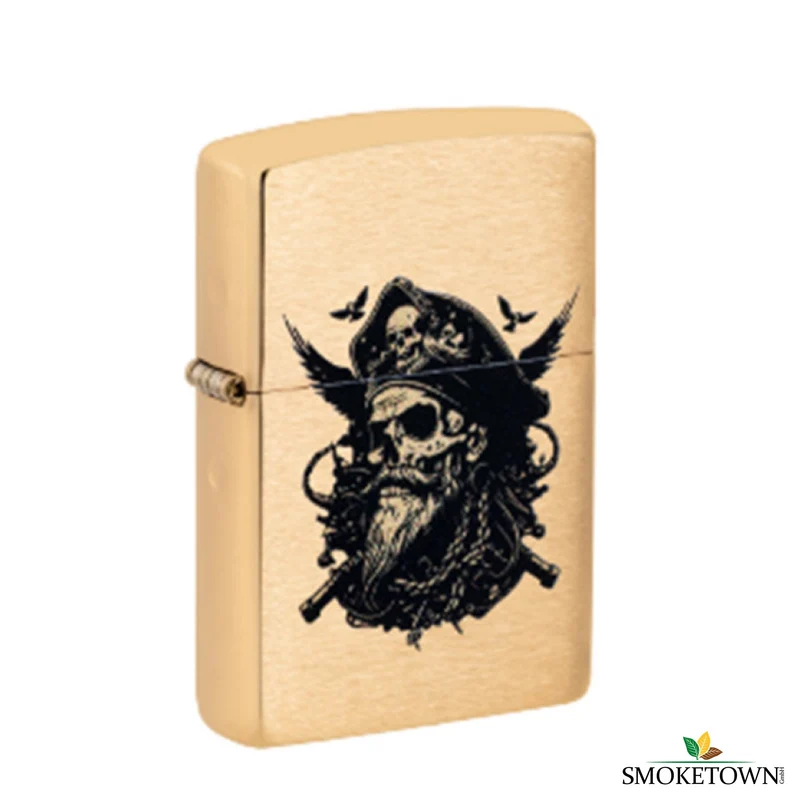 Zippo 204B Pirate Skull Design Feuerzeug