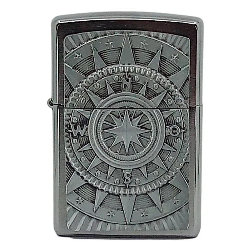 Compass Nautic Emblem Zippo Lighter