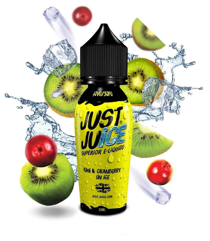 Just Juice Iconic Kiwi & Cranberry on Ice Shortfill - 50ml