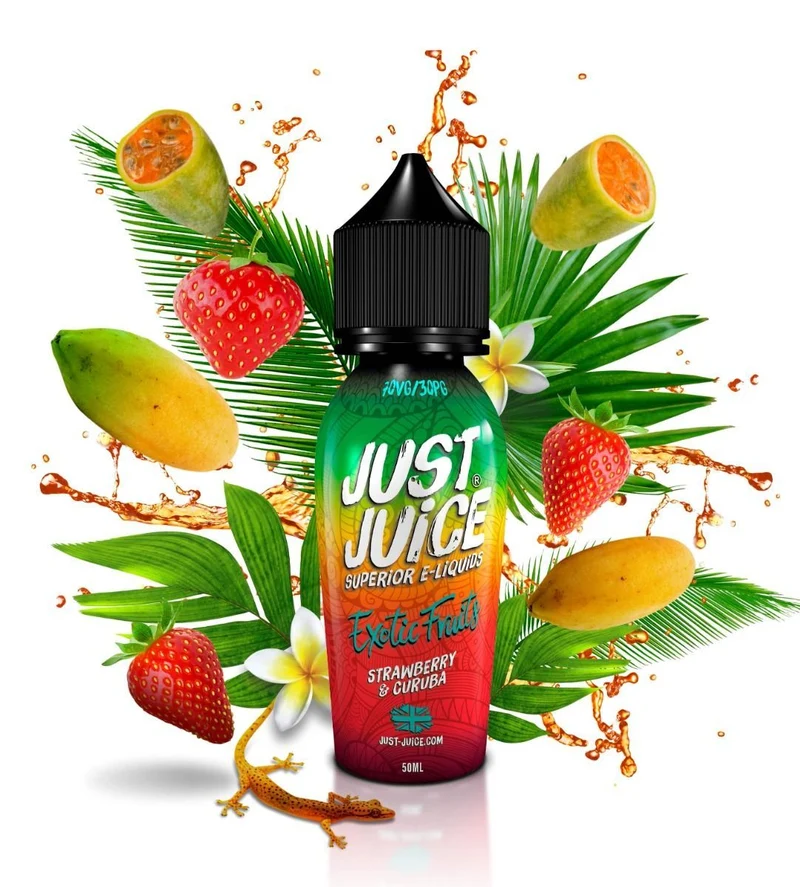 Just Juice Exotic Fruits Strawberry & Curuba Shortfill - 50ml