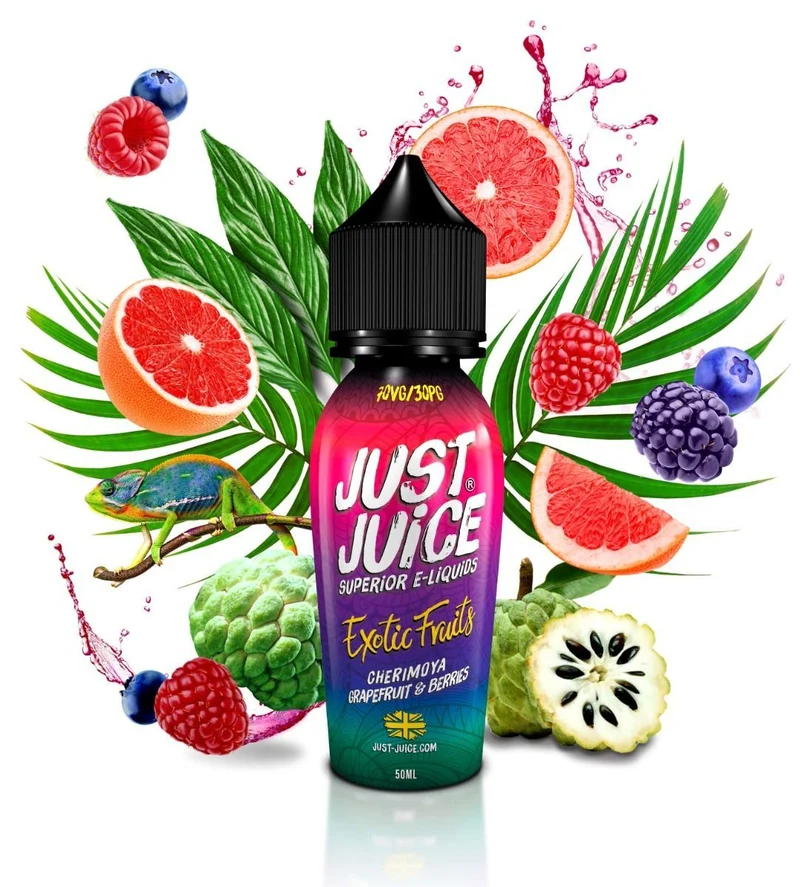 Just Juice Exotic Fruits Cherimoya, Grapefruit & Berries - 50ml