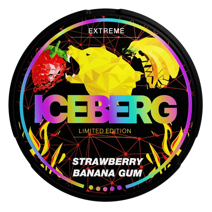 Iceberg Strawberry Banana Gum Snus - 50mg