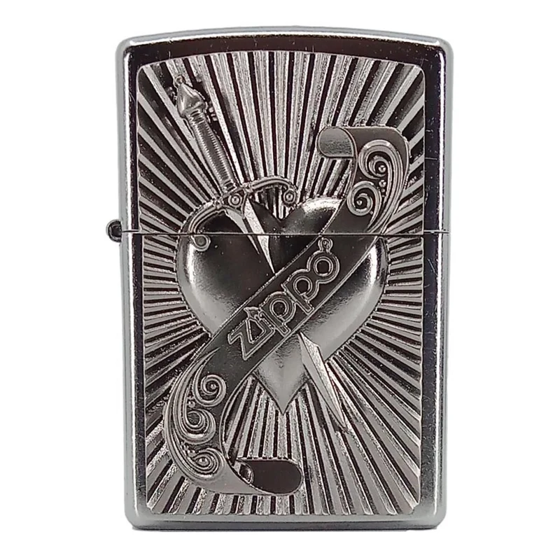 Zippo Lighter Heart with Sword