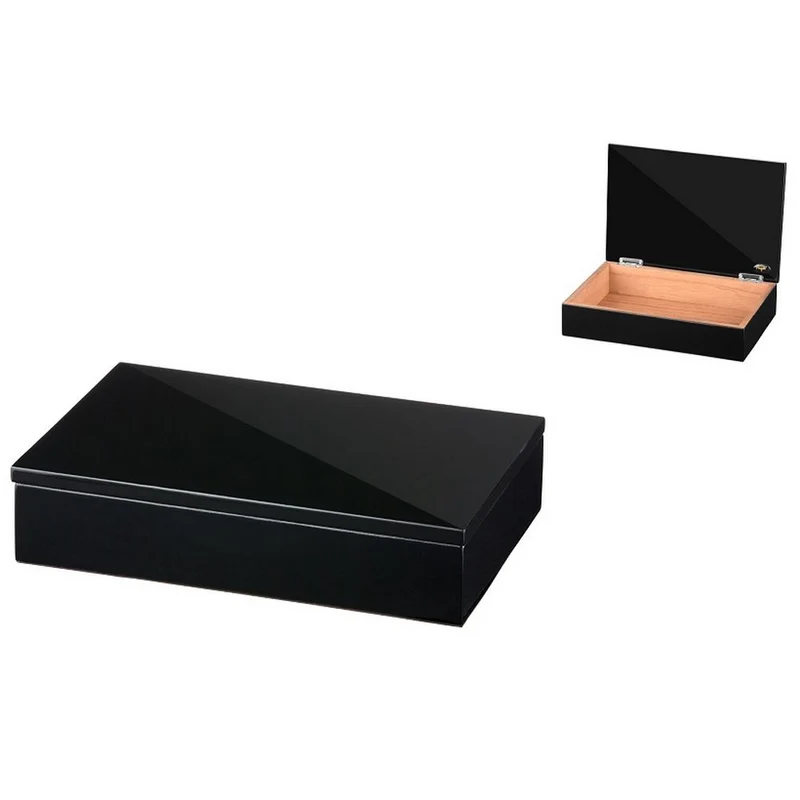 Angelo 20 Cigar Humidor i Sortlakeret Træ