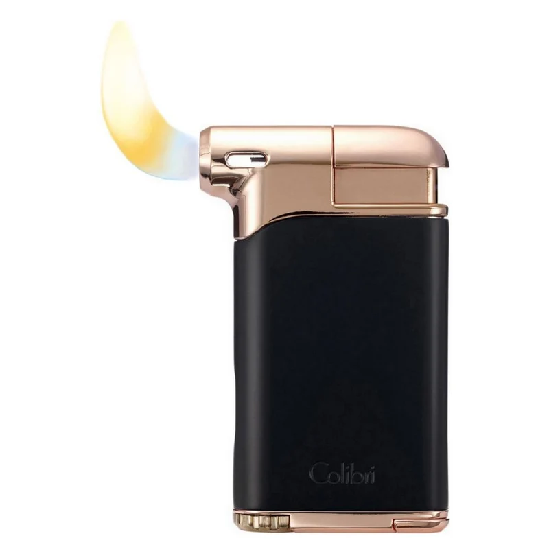 COLIBRI piezo pibe lighter "Pacific II" black/rosegold