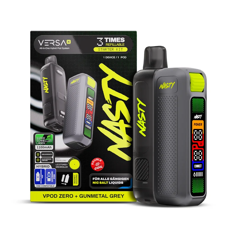 NASTY VERSA X Starter Kit Gunmetal Grey