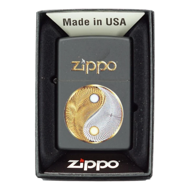 Zippo Lighter Mat Sort - Abstract Ying Yang