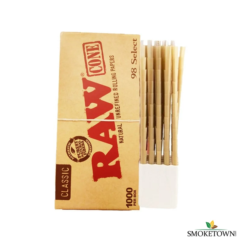 RAW 98 Classic Select Cones - 1000 Stk