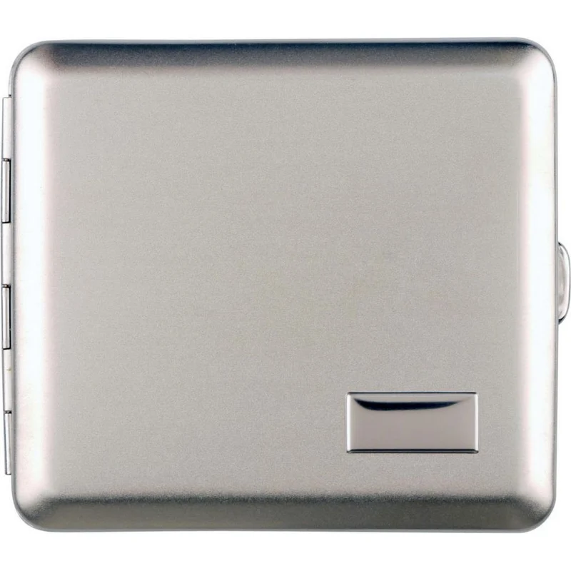 vom Hofe Cigaret Etui - 16 King Size - Satineret Chrome