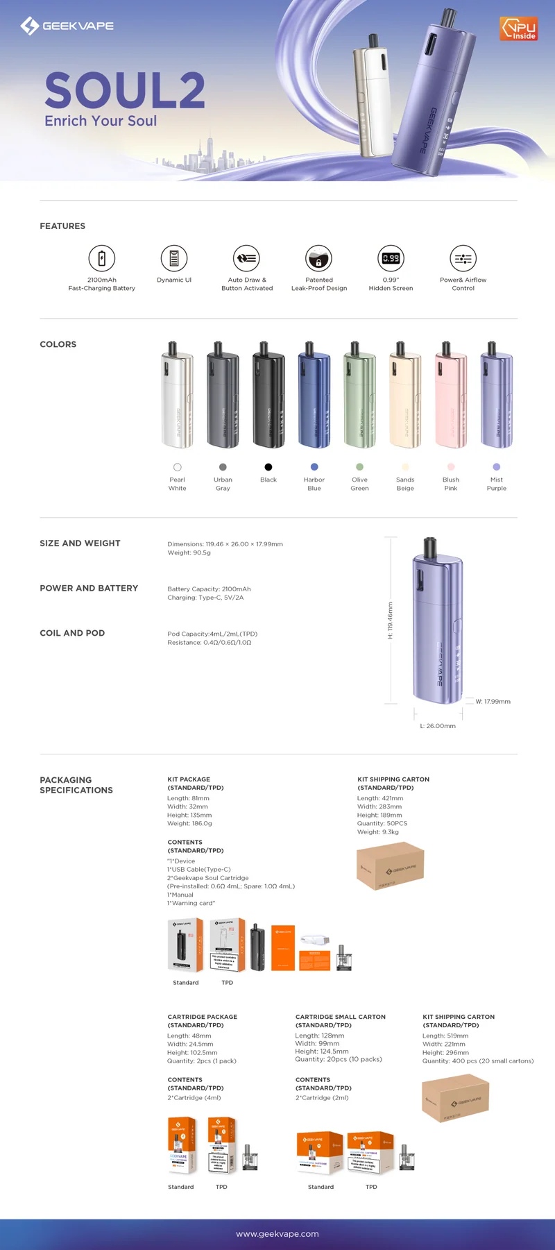 Geekvape Pack Soul 2