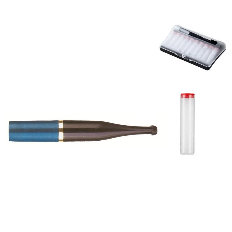 Maskulin Standard Cigaret Holder Blå/Sort Dekor