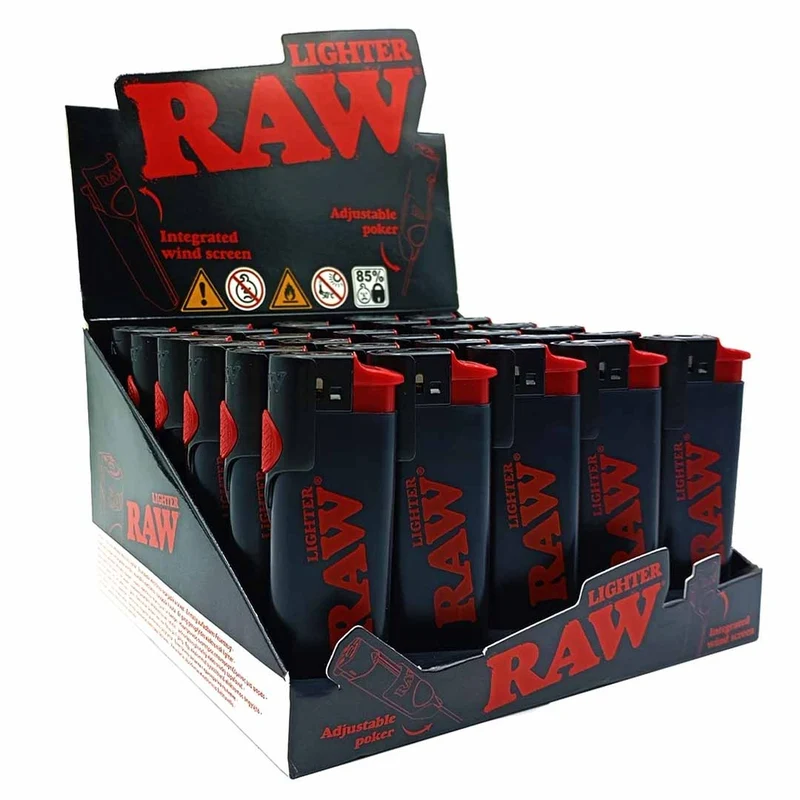 RAW Feuerzeug mit Poker & Windschutz
