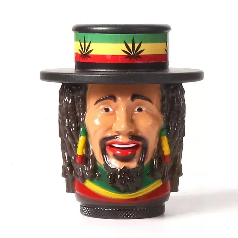 Jamaica Rasta Grinder 76 mm 3D-Kopf Design