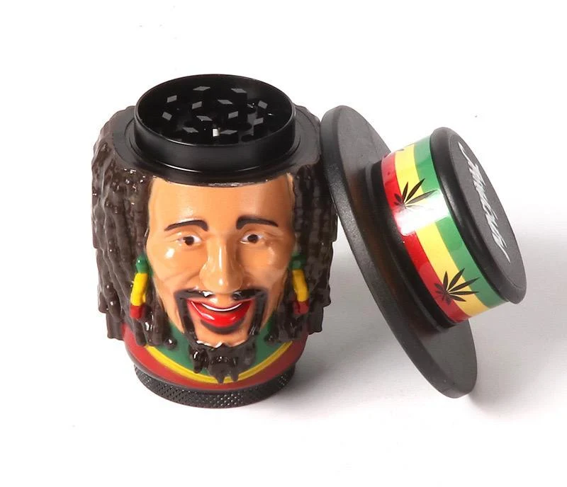 Jamaica Rasta Grinder 76 mm 3D-Kopf Design