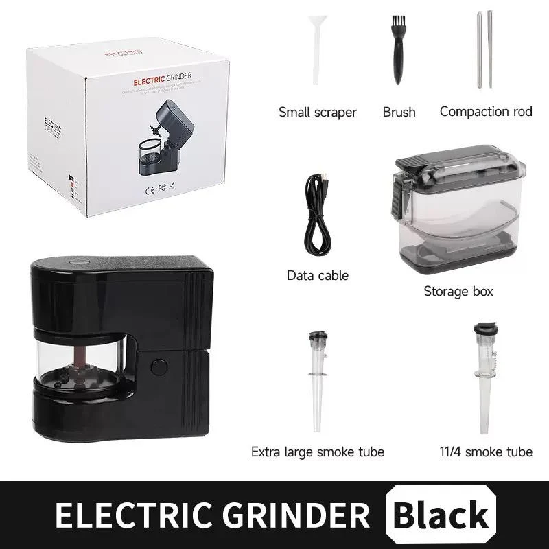 Elektrischer Grinder Set Schwarz mit Zubehör