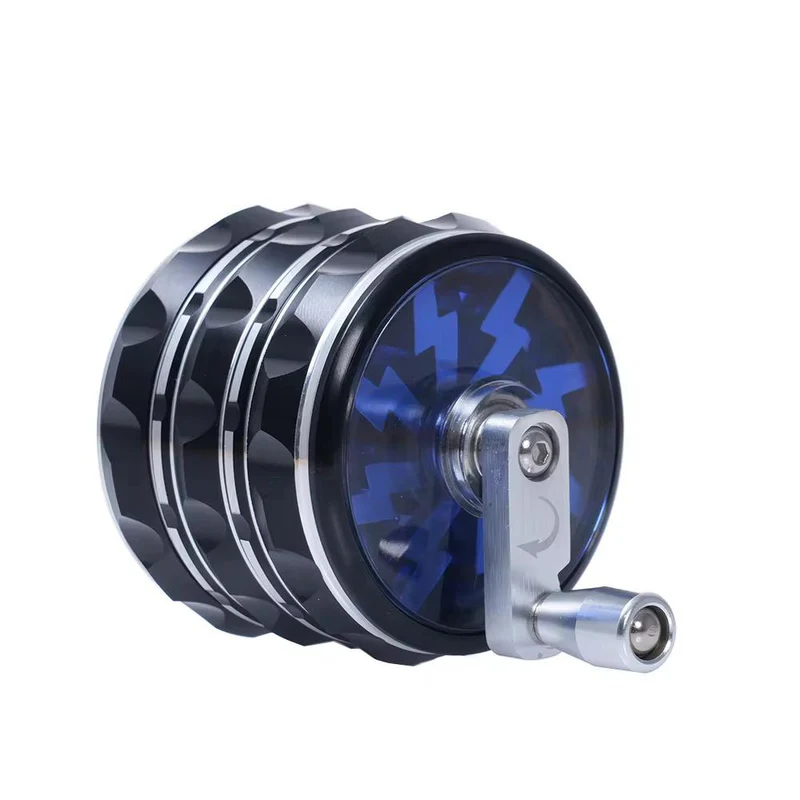 Lightning Alu Grinder 63mm mit Kurbelmechanik