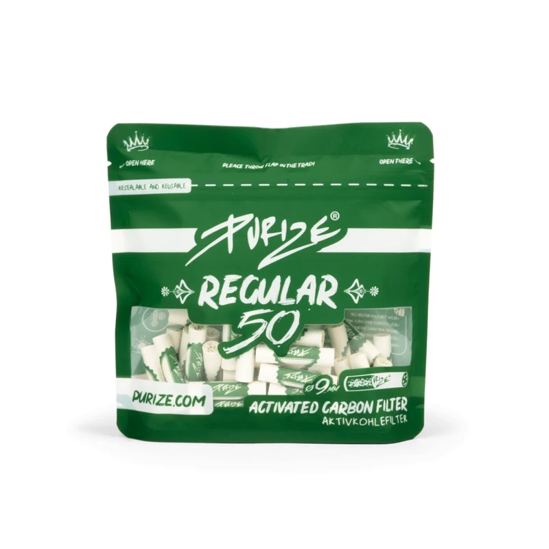 PURIZE Aktivkohlefilter Regular 50 Stück