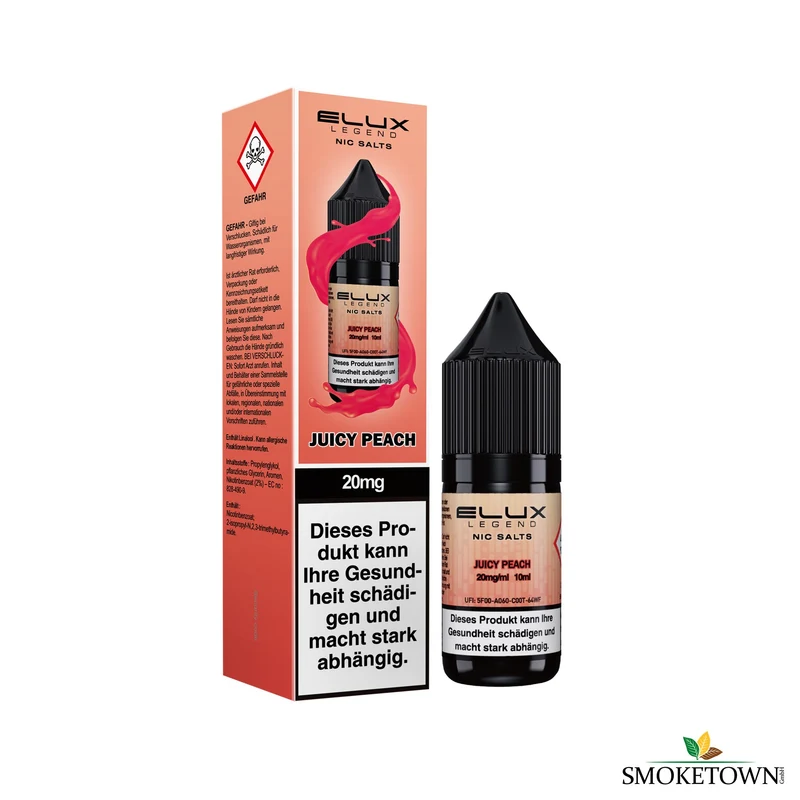 ELUX Legend Nic Salts – Juicy Peach – 10 ml