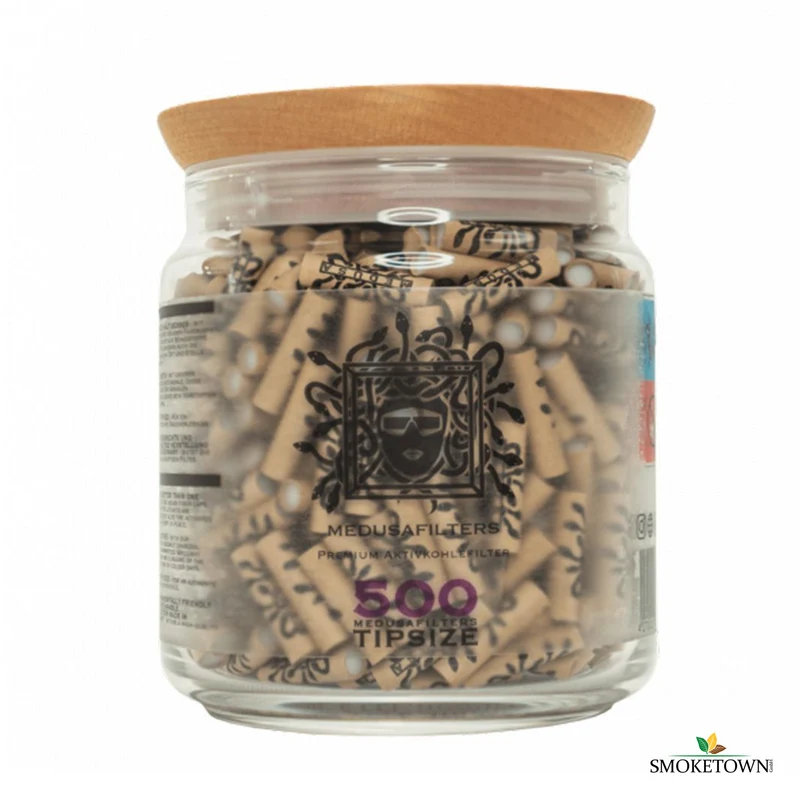 Medusa Organic - Aktivkohlefilter im Glas - 500Stk