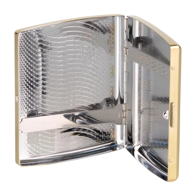 Guld Cigaret-Etui til 18 King Size Cigaretter