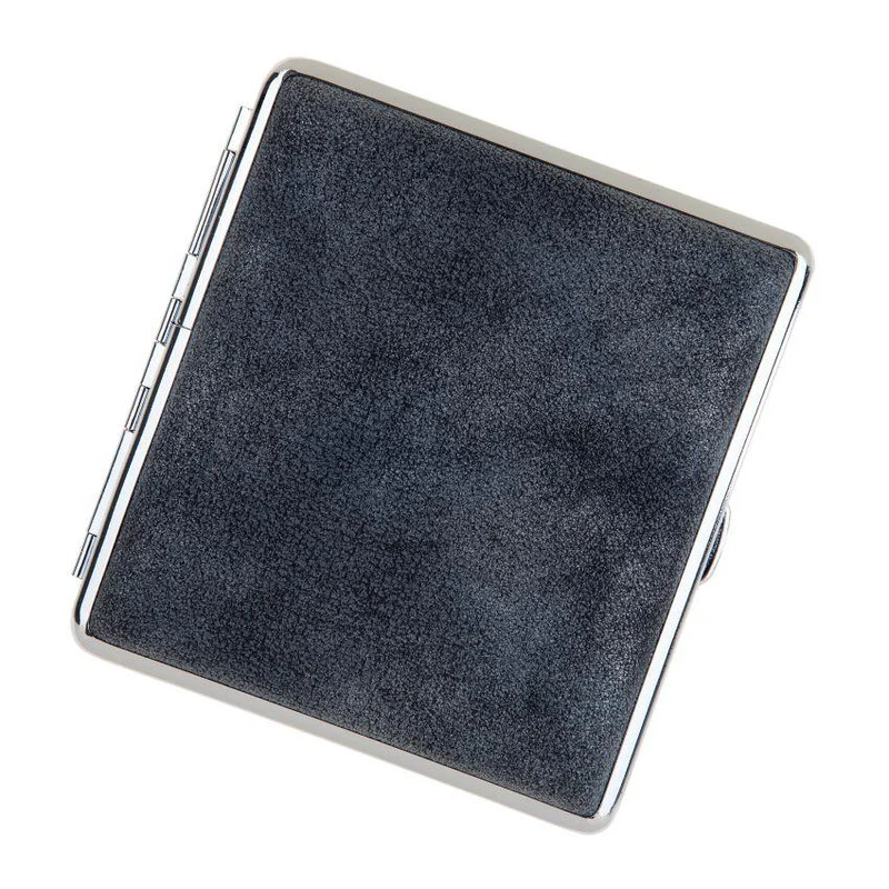 Sort Cigaret Etui - 20 King Size - Antik Læder Look