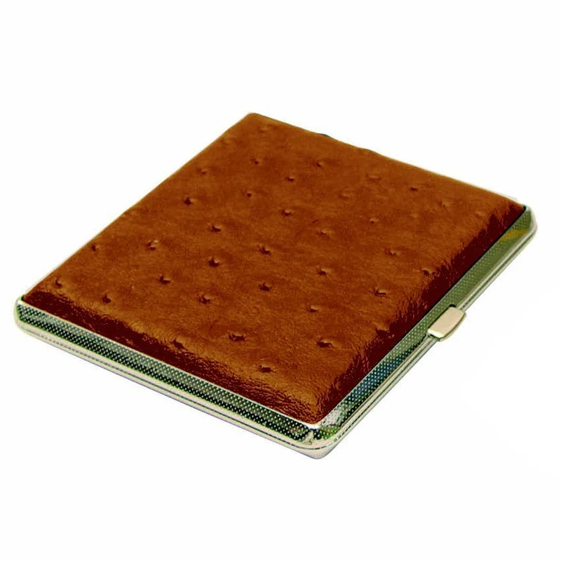 Champ Cigaret Etui - 20 King Size - Struds Brun