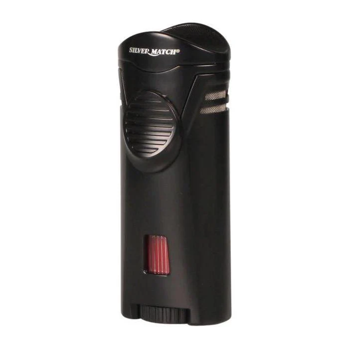 Cigar Lighter - Silver Match Debden - Single Torch & Holder