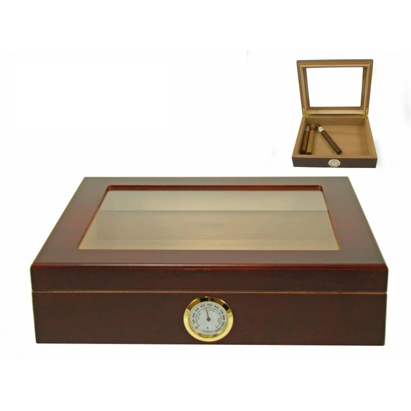 Angelo Glastop Cigar Humidor i Træ