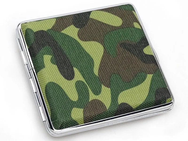 Camo Cigaret Etui - 20 King Size - Grøn
