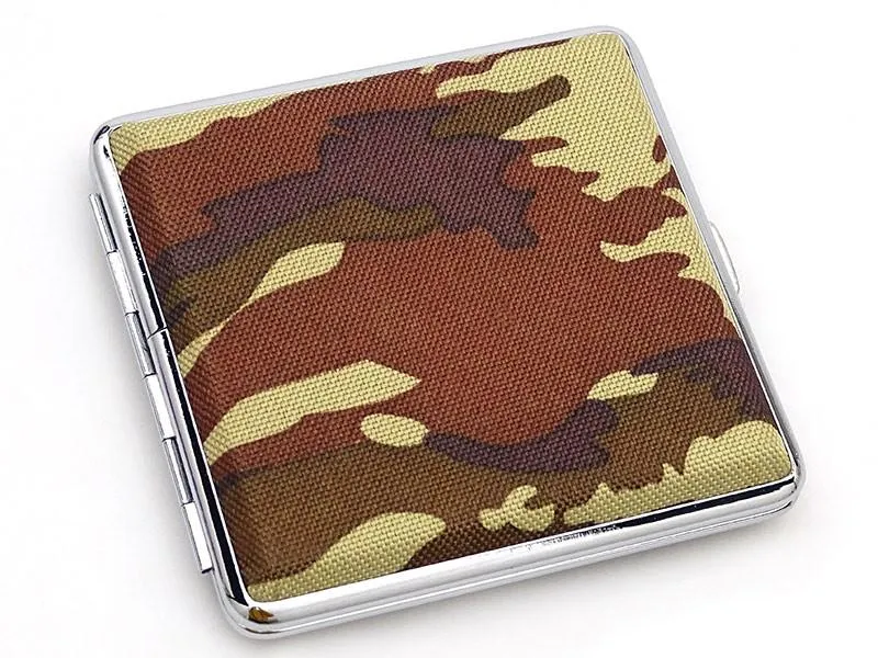 Camo Cigaret Etui - 20 King Size - Brun