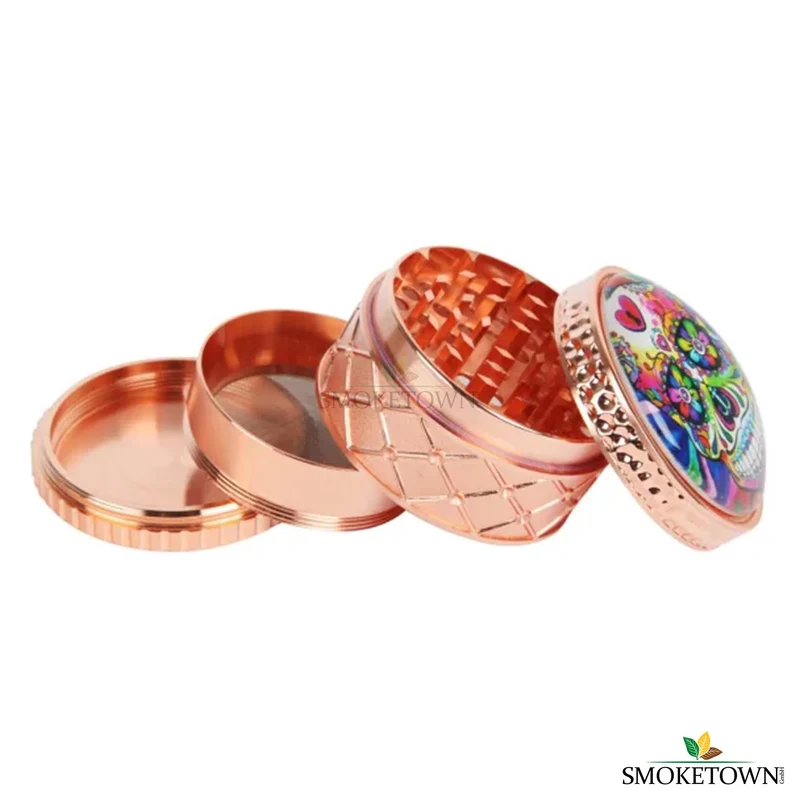 Grinder Skull Roségold - 4-teilig