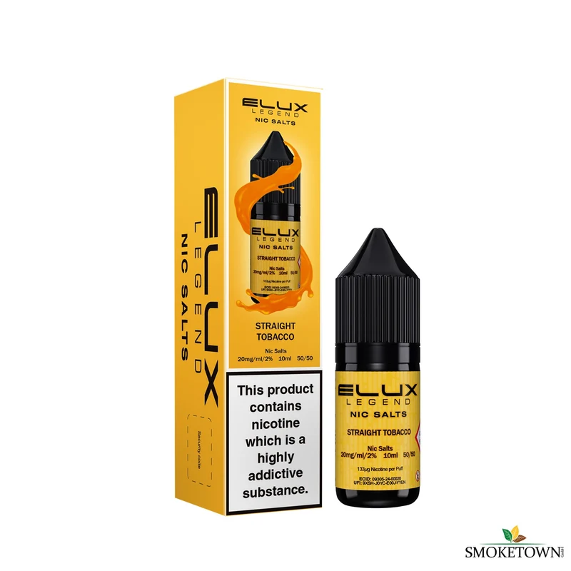 ELUX Legend Nic Salts – Straight Tobacco – 20 mg – 10 ml