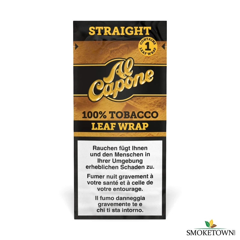 Al Capone Tobacco Wraps - Straight