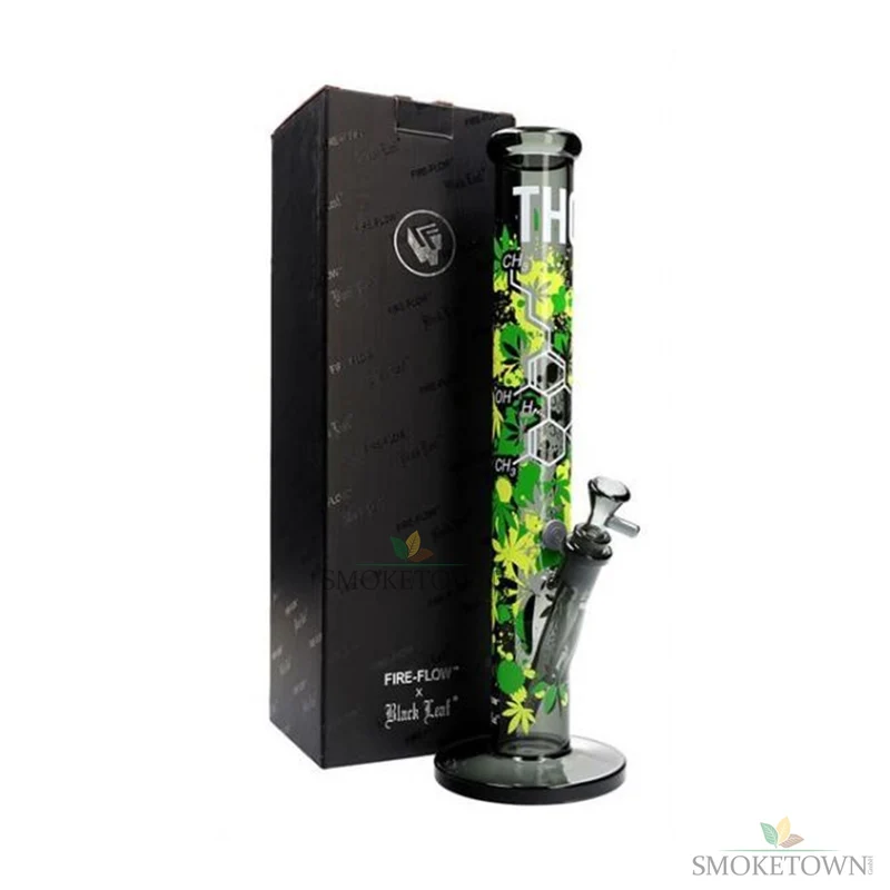 Black Leaf Bong Glas THC