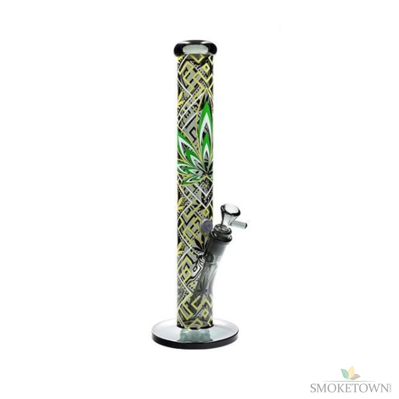 Black Leaf Bong Glas Cannaleaf