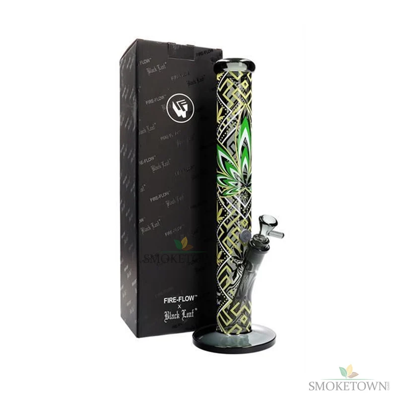 Black Leaf Bong Glas Cannaleaf