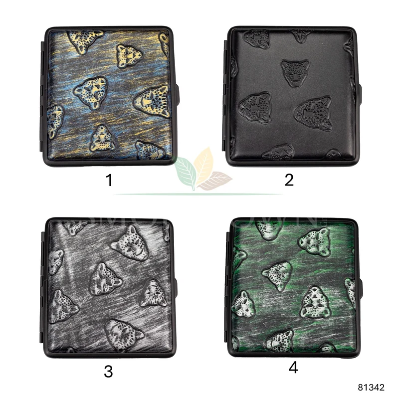 Zigaretten Etui Leoparden - 20er