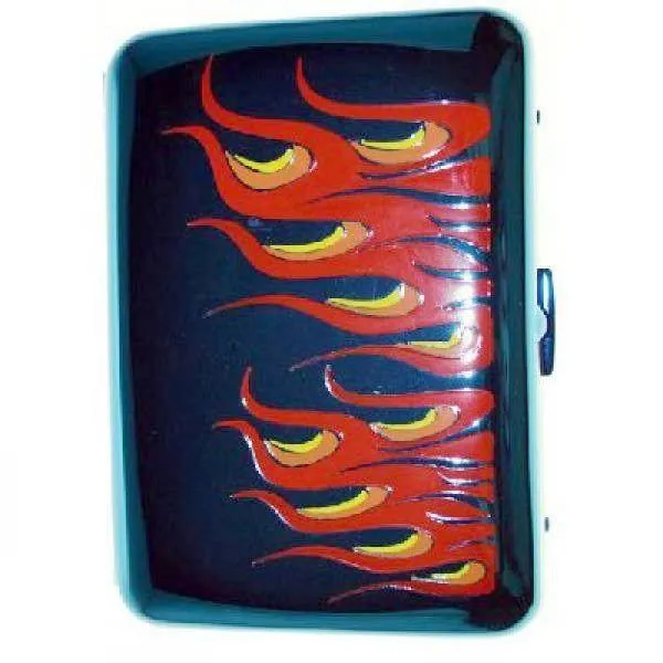 Angelo Cigaret Etui - 14 King Size - Blue Ice Flames II