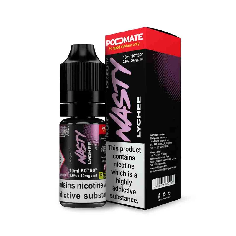 Nasty Podmate 10ml Nic Salt - Lychee