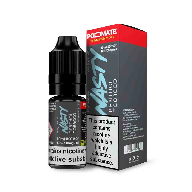 Nasty Podmate 10ml Nic Salt - Menthol Tobacco