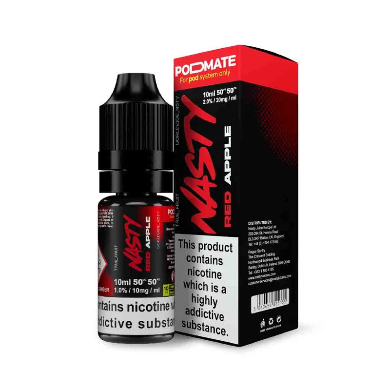 Nasty Podmate 10ml Nic Salt - Red Apple
