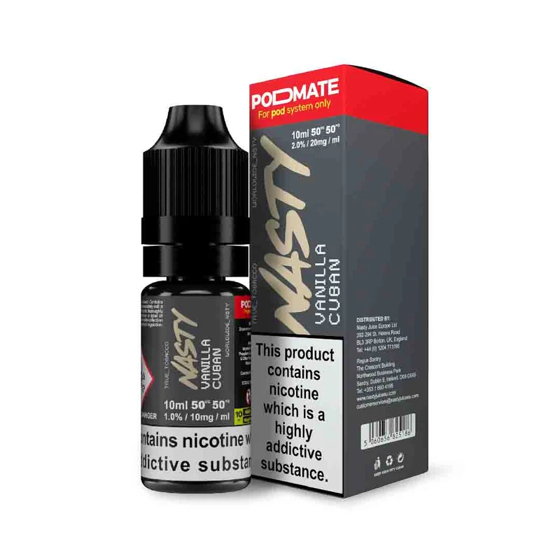 Nasty Podmate 10ml Nic Salt - Vanilla Cuban