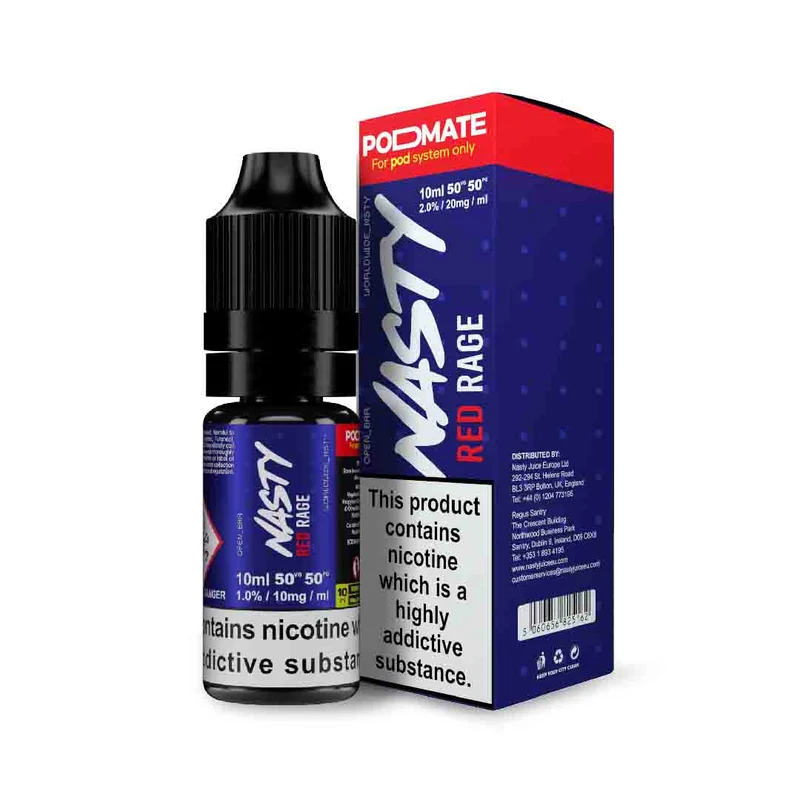 Nasty Podmate 10ml Nic Salt - Red Rage