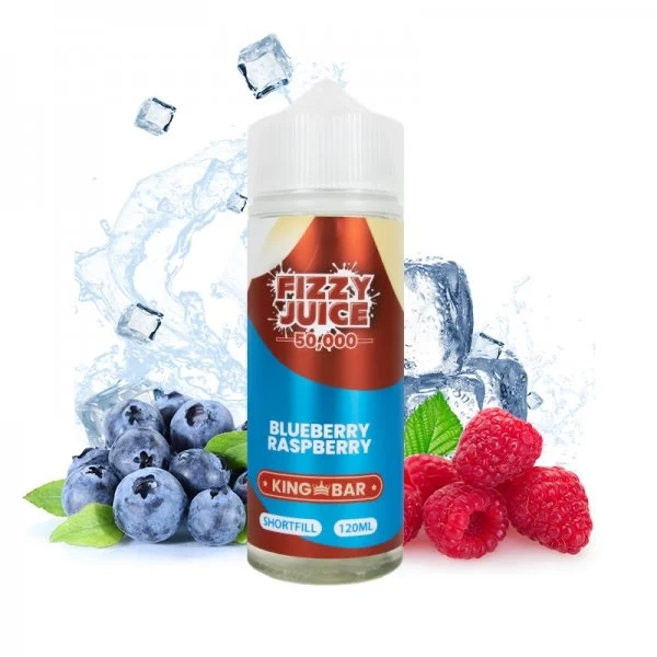 Fizzy Juice King Bar - Blueberry Raspberry - 100ml