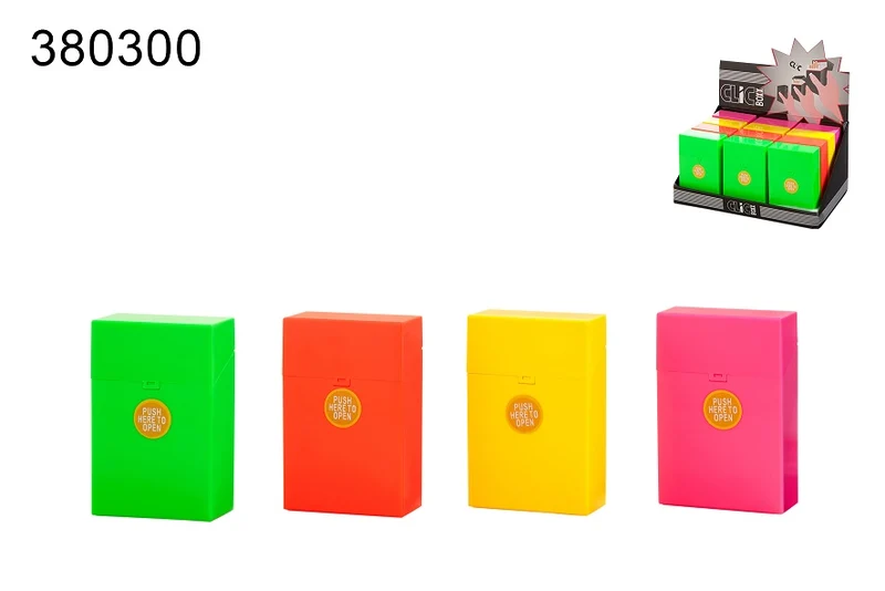 Zigarettenbox 20er Neonfarbig