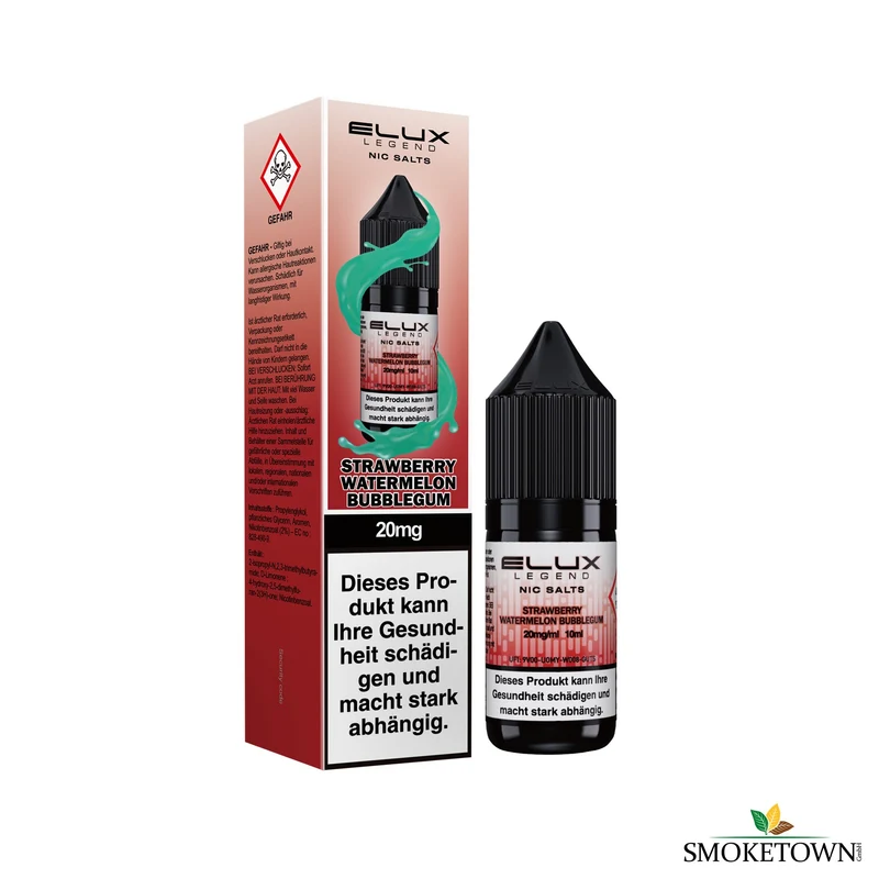 ELUX Legend Nic Salts – Strawberry Watermelon Bubblegum – 20 mg – 10 ml