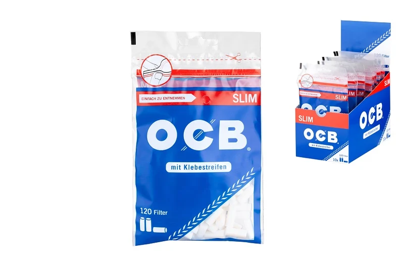OCB Slim mit Klebestreifen 6mm - 120 Stk.