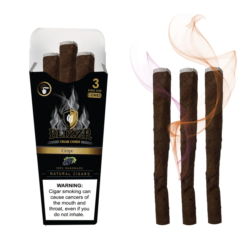 BLIZZR - Grape - Natural Leaf Cone - KS