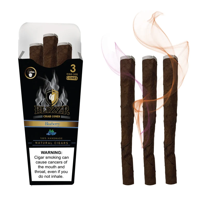 BLIZZR - Blueberry - Natural Leaf Cone - KS